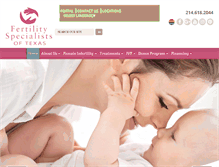 Tablet Screenshot of fertilitytexas.com